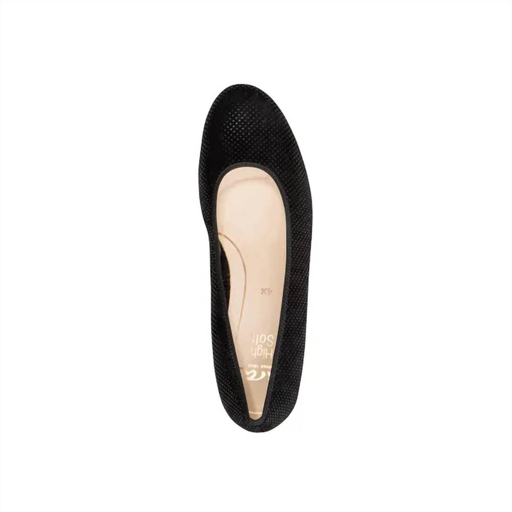NEW ARA women's vivian pump - wide in black puntikid - Picture 6 of 7